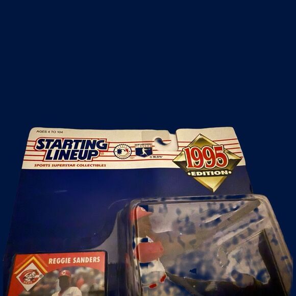 Sealed Vintage 1995 MLB Starting Lineup Reggie Sanders Cincinnati Reds Figure - Picture 2 of 8